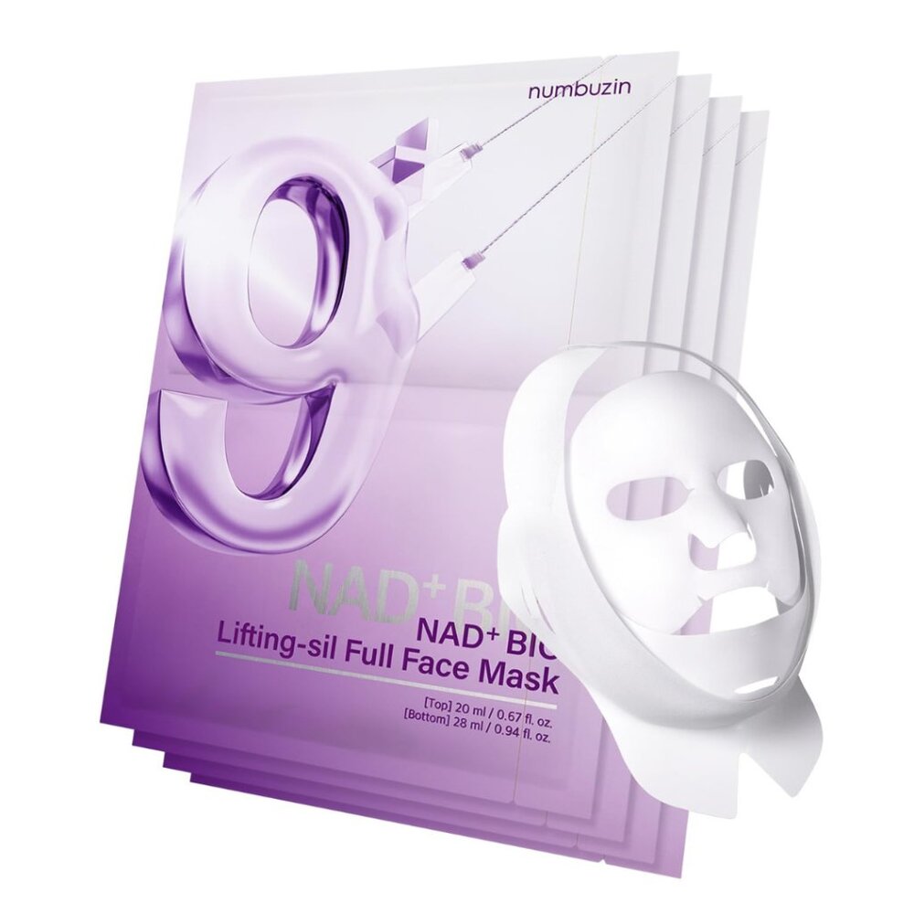 numbuzin No.9 NAD Bio Lifting Full Cover Facial Mask (4 pack)